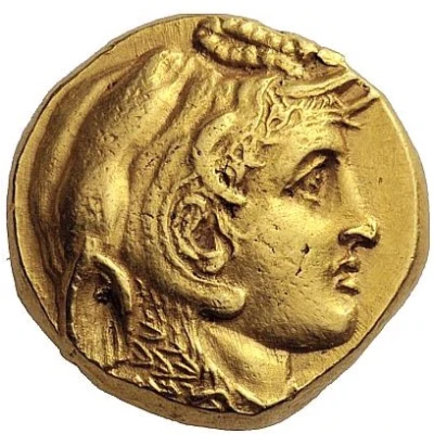 Stater - deified Alexander III Alexandreia 312 BC front