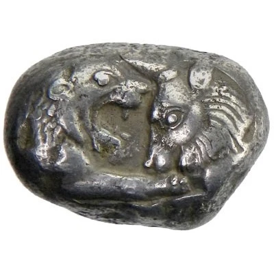 Stater - temp. Croesus "last king of Lydia" / Cyrus the Great "Cyrus II of Persia" Lydia satrapy 560 BC - 530 BC front