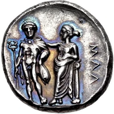 Stater 385 BC - 375 BC back