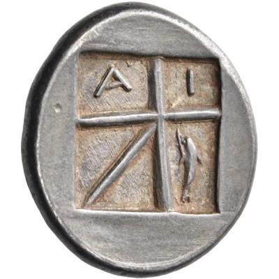 Stater 350 BC - 338 BC back