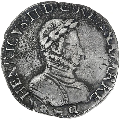 Teston Henri III de Navarre, II de Béarn front