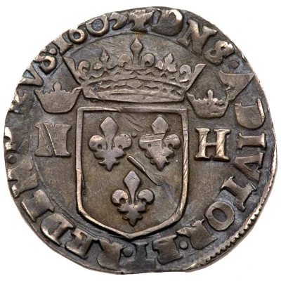 Teston - Henry II 1st type back