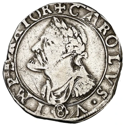 Teston - Immobilization in the name of Charles V front