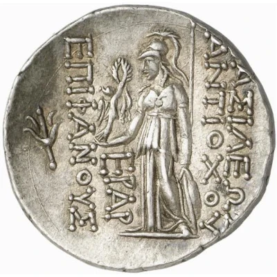 Tetradrachm - Antiochos VIII Epiphanes Grypos Seleucia ad Calycadnum 112 BC - 96 BC back