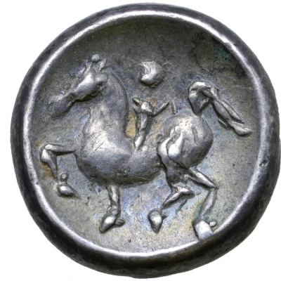 Tetradrachm Apollokopf-Dickschrötling Type 300 BC - 201 BC back