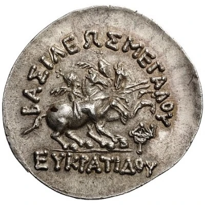 Tetradrachm - Eukratides I 170 BC - 145 BC back