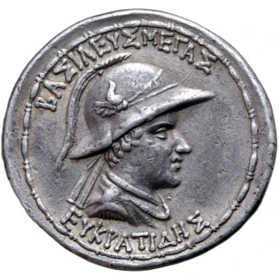 Tetradrachm - Eukratides I 170 BC - 145 BC back