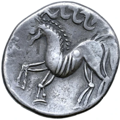 Tetradrachm Frontalgesicht Type 200 BC - 1 BC back