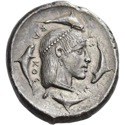 Tetradrachm - Hiero I 470 BC back