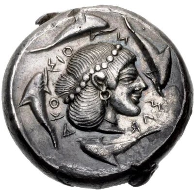 Tetradrachm - Hiero I 475 BC - 470 BC back