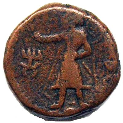 Tetradrachm - Kanishka I back