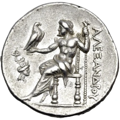 Tetradrachm - Lysimachus In the name of Alexander III; Smyrna 280 BC - 275 BC back