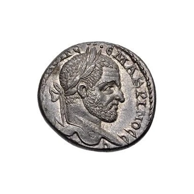 Tetradrachm - Macrinus ΔHMAΡΞ EX YΠATOC ΠΠ front