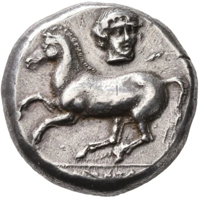 Tetradrachm - Metrodotos 436 BC - 411 BC front