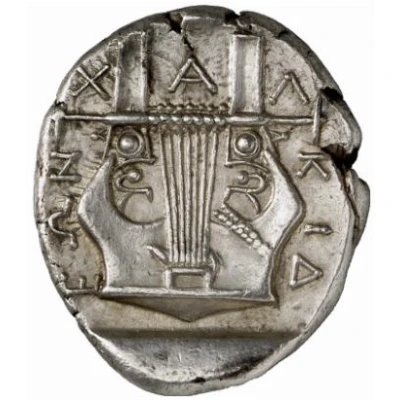 Tetradrachm Olynthos 410 BC back