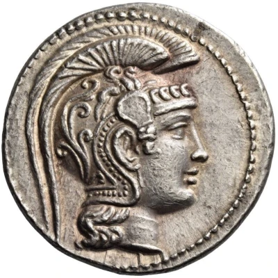 Tetradrachm - Polycharmos, Nikogenes and Demosthes 165 BC - 164 BC front