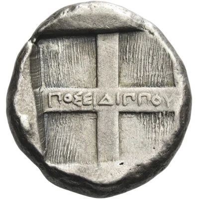 Tetradrachm - Poseidippo 380 BC - 350 BC back