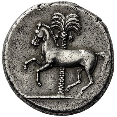 Tetradrachm Punic military 330 BC - 320 BC back