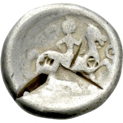 Tetradrachm Sattelkopfpferd Type 200 BC - 1 BC back