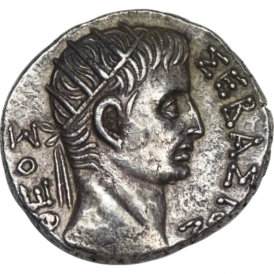 Tetradrachm - Tiberius ΘEOΣ ΣEBAΣTOΣ back