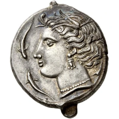 Tetradrachm Uncertain Punic mint; Lilybaion or Entella 320 BC - 300 BC front