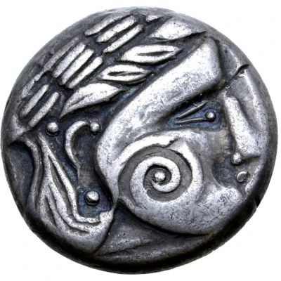 Tetradrachm Wangenschnecke Type 300 BC - 201 BC front