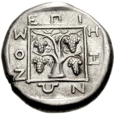 Tetradrachm - Zenon 386 BC - 347 BC back