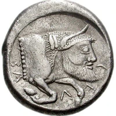 Tetradrachm 480 BC - 470 BC back