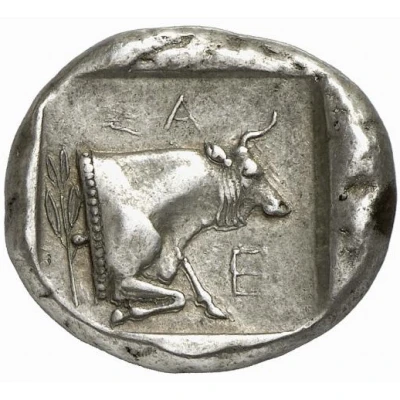 Tetradrachm 449 BC - 448 BC back