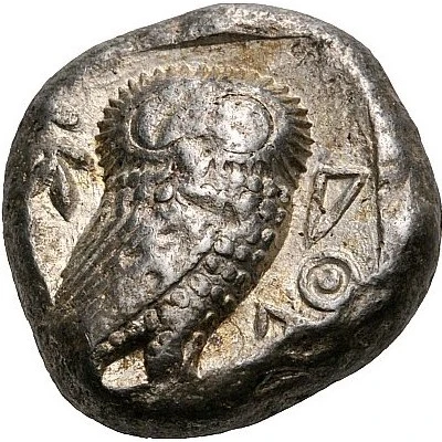 Tetradrachm 485 BC - 480 BC back