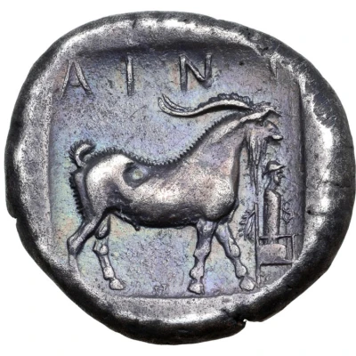 Tetradrachm 455 BC - 452 BC back