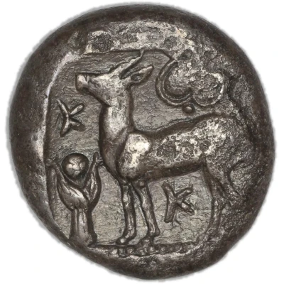 Tetradrachm 525 BC - 480 BC back