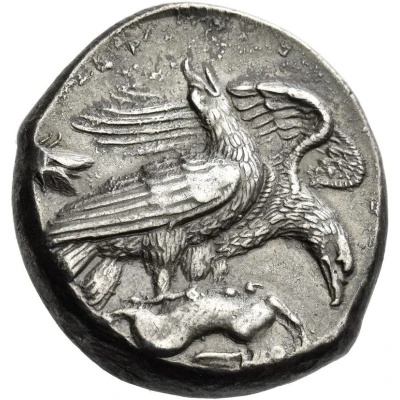 Tetradrachm 410 BC - 406 BC back