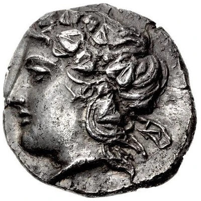 Tetradrachm 405 BC - 348 BC front