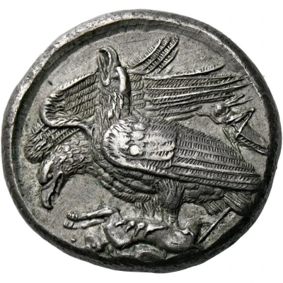 Tetradrachm 410 BC - 406 BC back