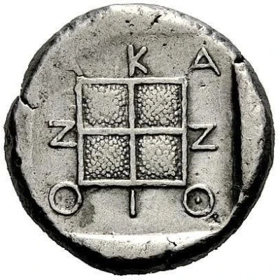 Tetradrachm 424 BC - 380 BC back