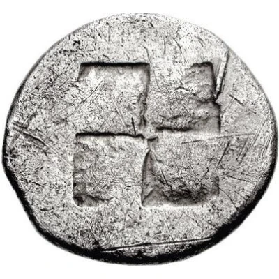 Tetradrachm 500 BC - 470 BC back