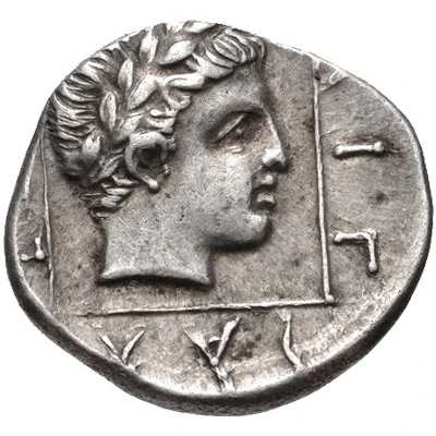 Tetrobol - Aigialeos 336 BC - 311 BC back