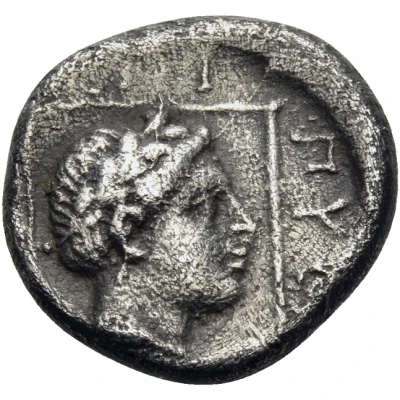 Tetrobol - Pythokleos 328 BC - 327 BC back