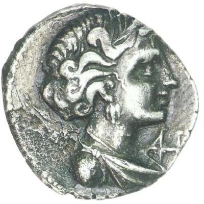 Tetrobol "light drachm" AH / M PΠΔ 130 BC - 49 BC front