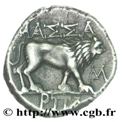 Tetrobol "light drachm" AH / M PΠΔ 130 BC - 49 BC back