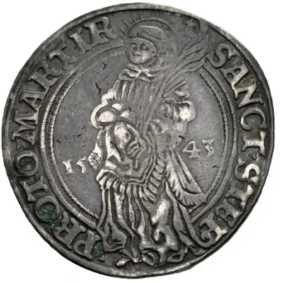 Thaler - Albert of Brandenburg back