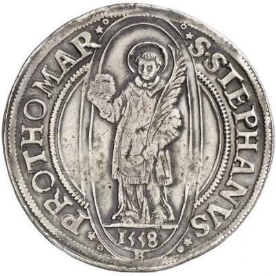 Thaler - Charles of Lorraine as cardinal of Lorraine back