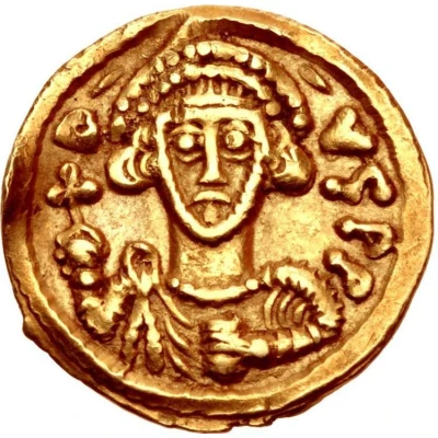 Tremissis - Gisulf II in the name of Justinian II front