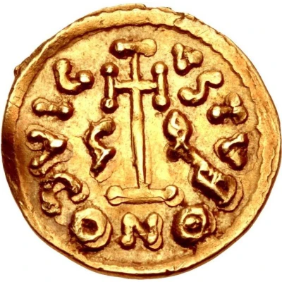 Tremissis - Gisulf II in the name of Justinian II back