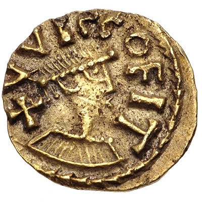 Tremissis - Moneyer Anglus II Quentovic front