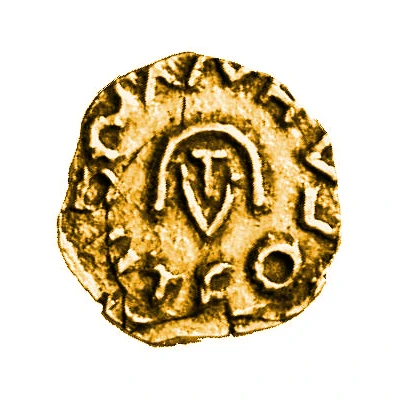 Tremissis - Theuderic II Avenches front