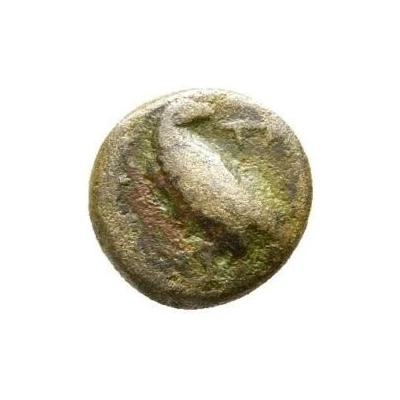 Trihemiobol - Amyntas III Aigai or Pella 393 BC - 370 BC back