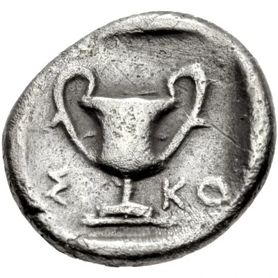 Trihemiobol 425 BC - 400 BC back