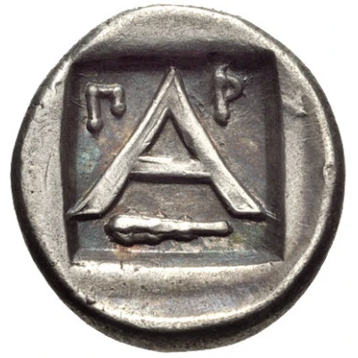 Trihemiobol 330 BC - 270 BC back